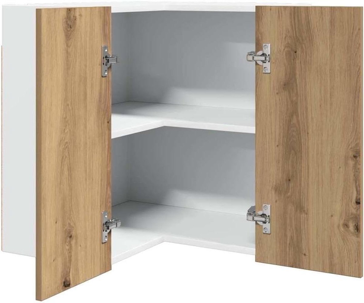 Hoekhangkast - Wandkast Boekenplank - Keukenruimte Optimaliseren - Duurzaam Houtmateriaal - 57 x 57 x 60 cm - Artisan-eiken