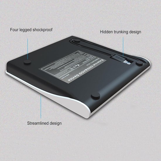 Externe Harde Schijf - Draagbare Opslag - Bestanden Overzetten - Plug and Play - 1 TB - Wit — afbeelding 2