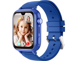 Protectly® GPS Horloge Kind Met Simkaart - 4G - SOS Alarm - Smartwatch Kinderen - GPS Tracker Kind - (Video)bellen - HD Camera - Whatsapp en SMS - Elke polsmaat - Bekijk Locatie Kind - Android en iOS - Incl. Simkaart & Screenprotector