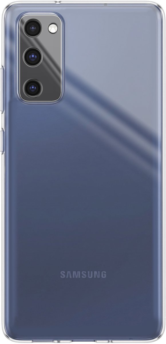 Mayaxess, Siliconen Gel Hoesje Geschikt voor Samsung Galaxy S20 FE Schokbestendige Bescherming, Transparant
