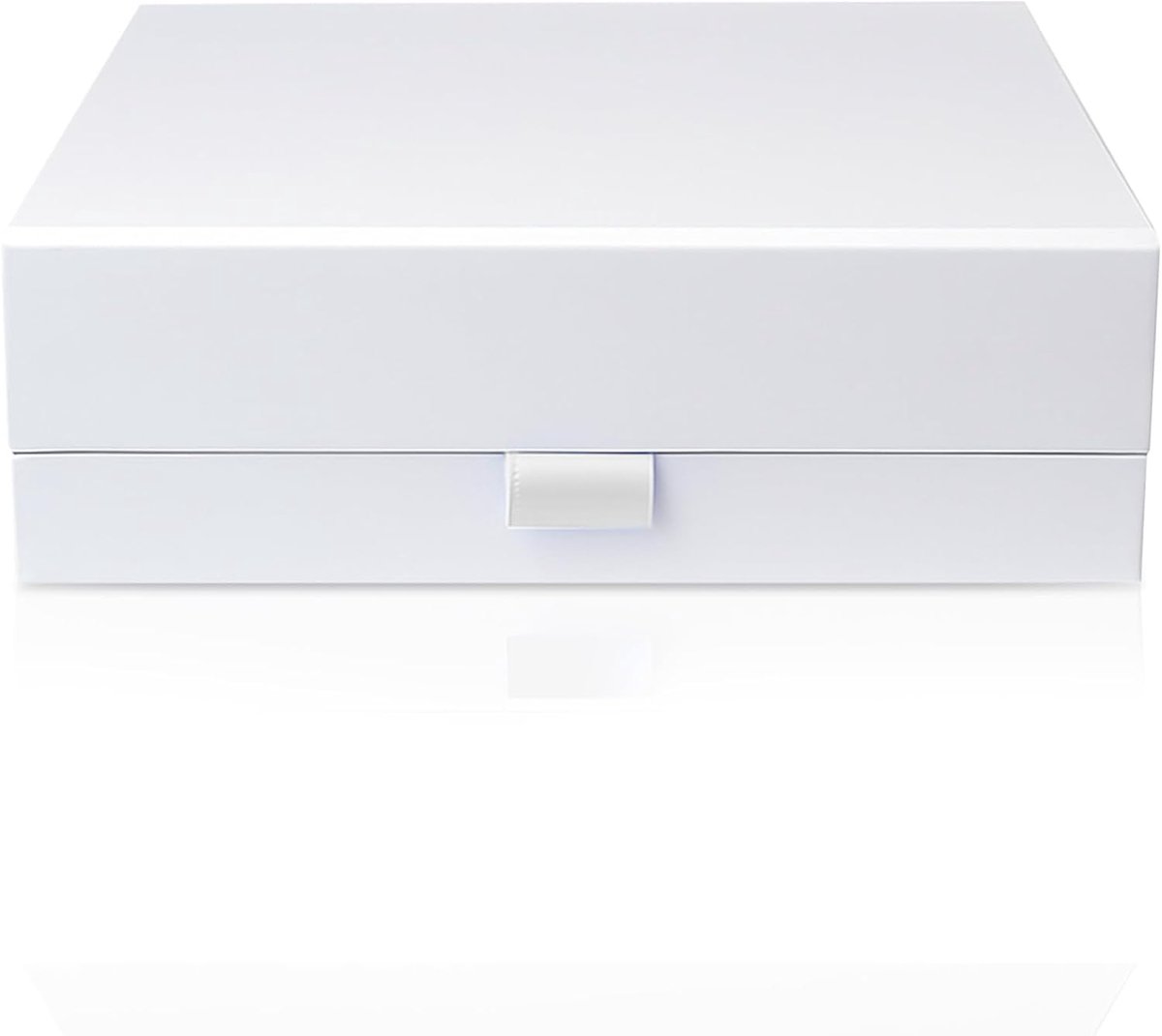 Geschenkdoos wit luxe 220 x 170 x 50 mm - eenvoudig te vouwen - magnetische sluiting - ideaal voor bruiloften - SnelShoppen