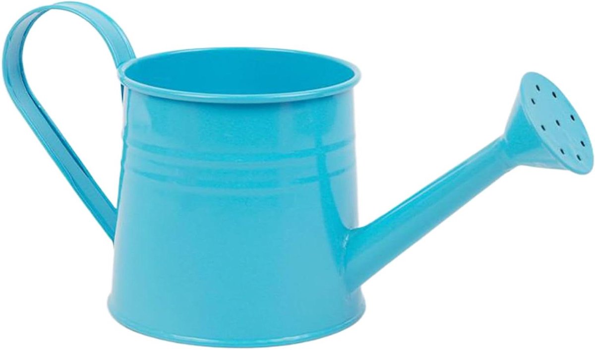 Metalen Gieter - Bewateringsplanten Tool - Kamerplanten Verzorgen - Gegalvaniseerd IJzer - 1 Liter - Blauw