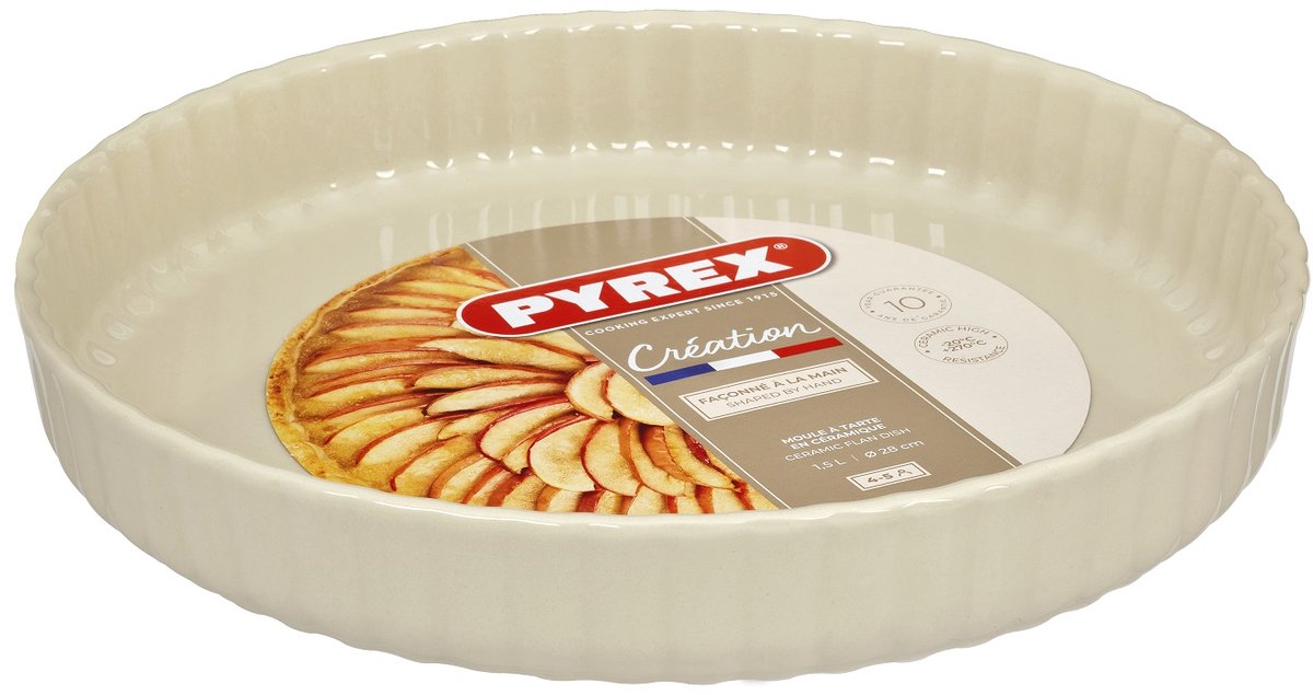 Pyrex Creation Keramische Taartvorm Ø 28 cm Wit