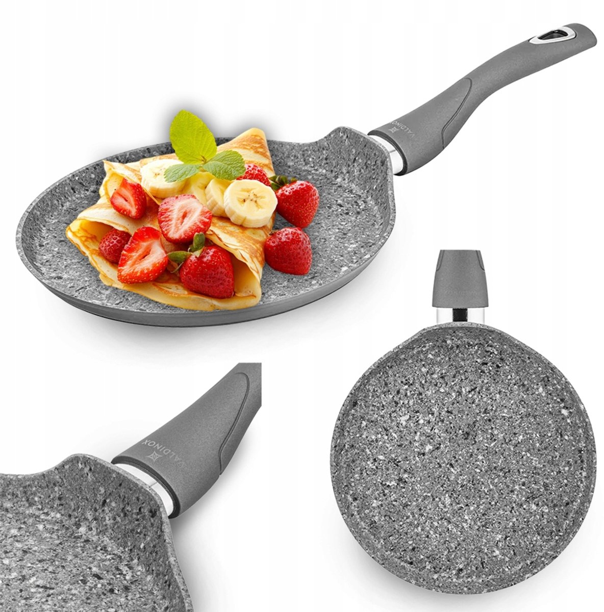 Valdinox Grote Pannenkoekenpan 25cm - Anti-aanbak, Inductie