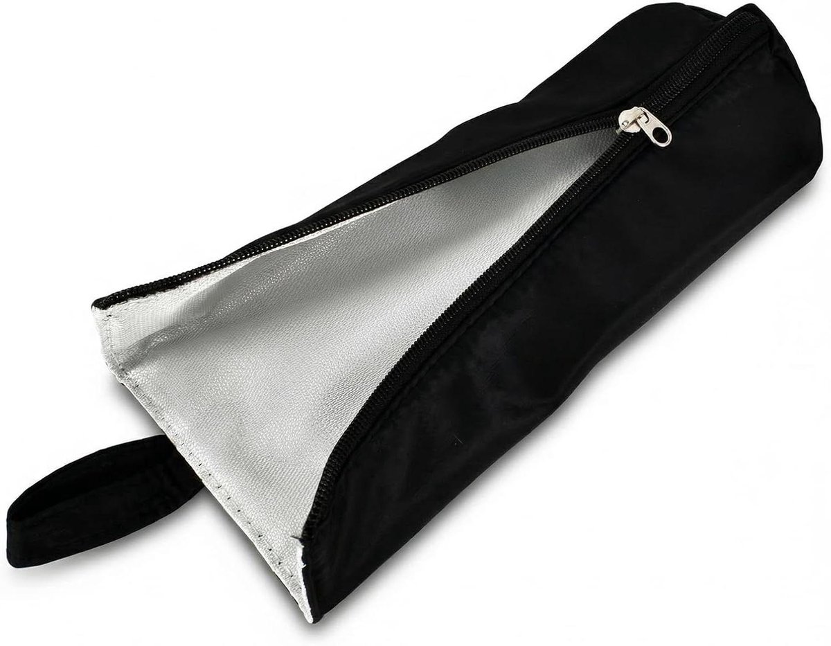 Hittebestendige tas - Styling tas - Reizen en opbergen - Direct opbergen - 30 x 11 x 11 cm - Zwart