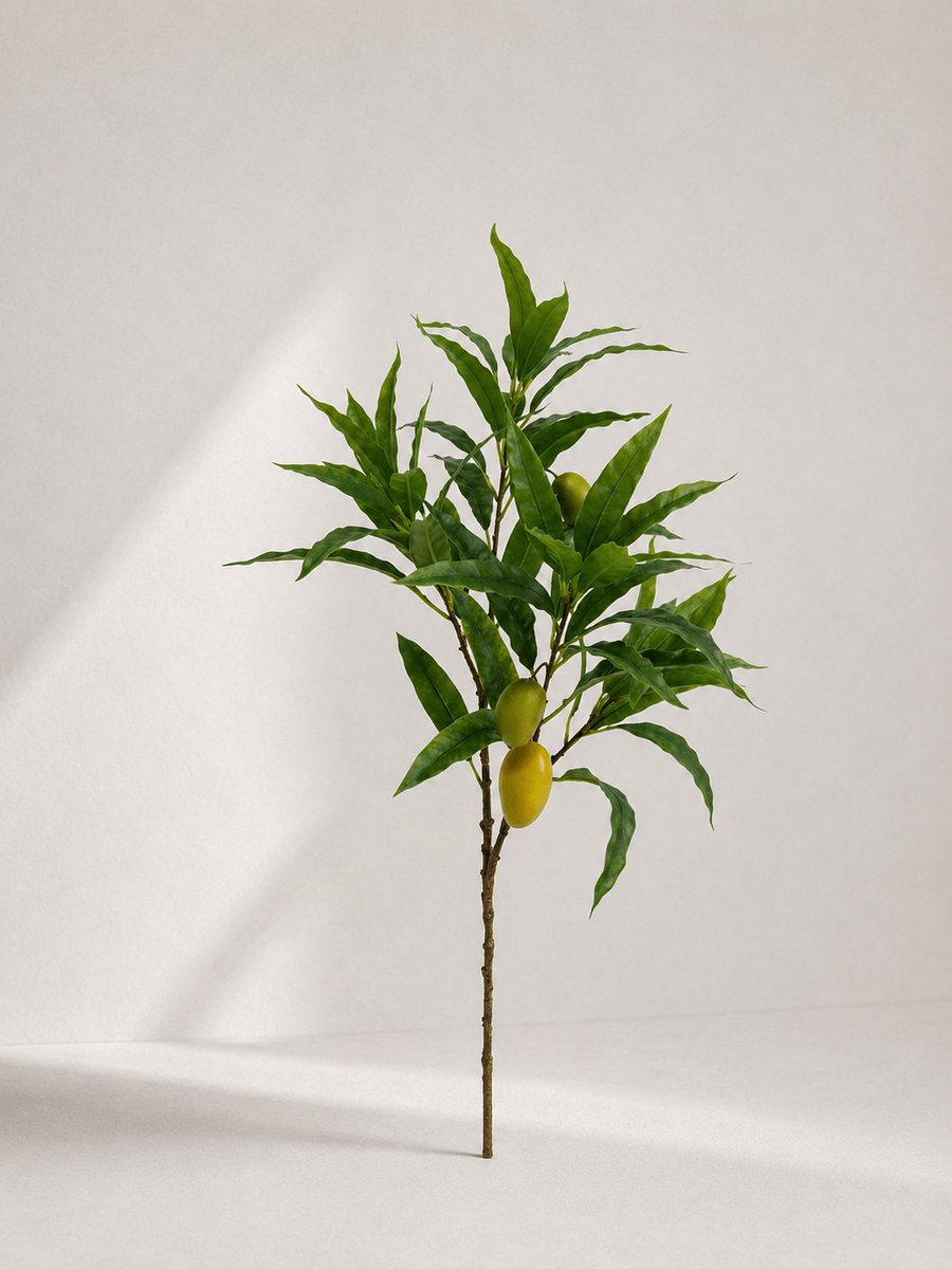 Zijden Tak - Mango - Geel - 105 cm