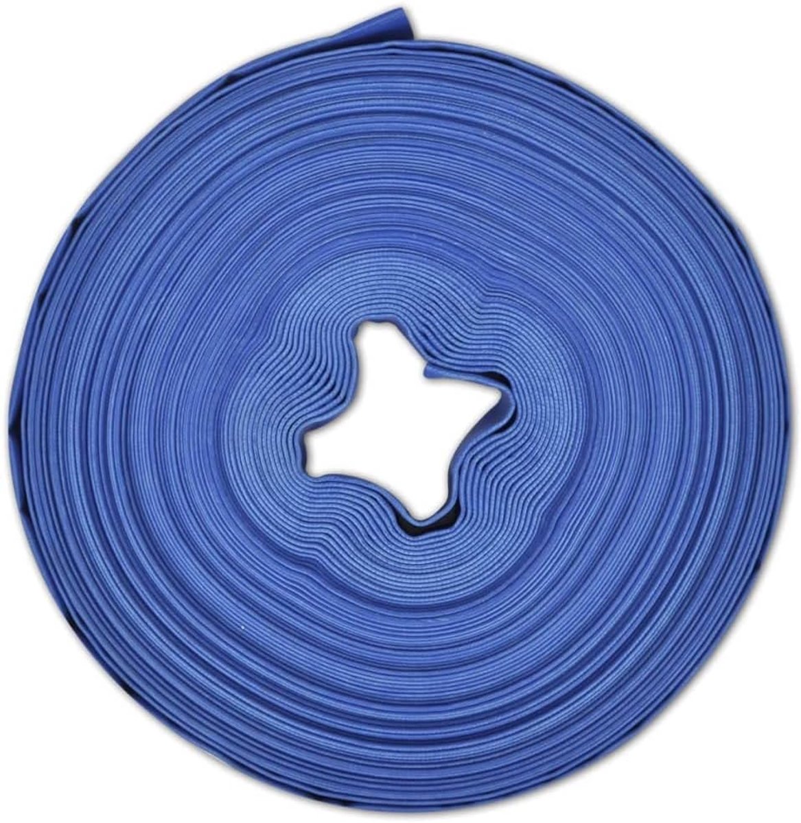 Platte Slang - Tuinslang PVC - Water Transport - Versterkt met Polyester - 100 meter 1 inch - Blauw – foto 4