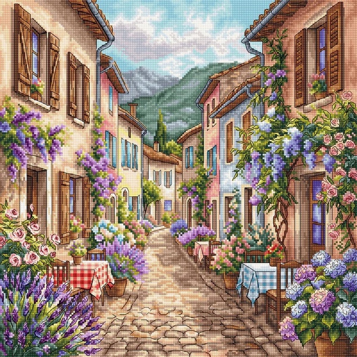 Borduurpakket AVA Stitch - A Stroll Through Provence - Een wandeling door de Provence - 141