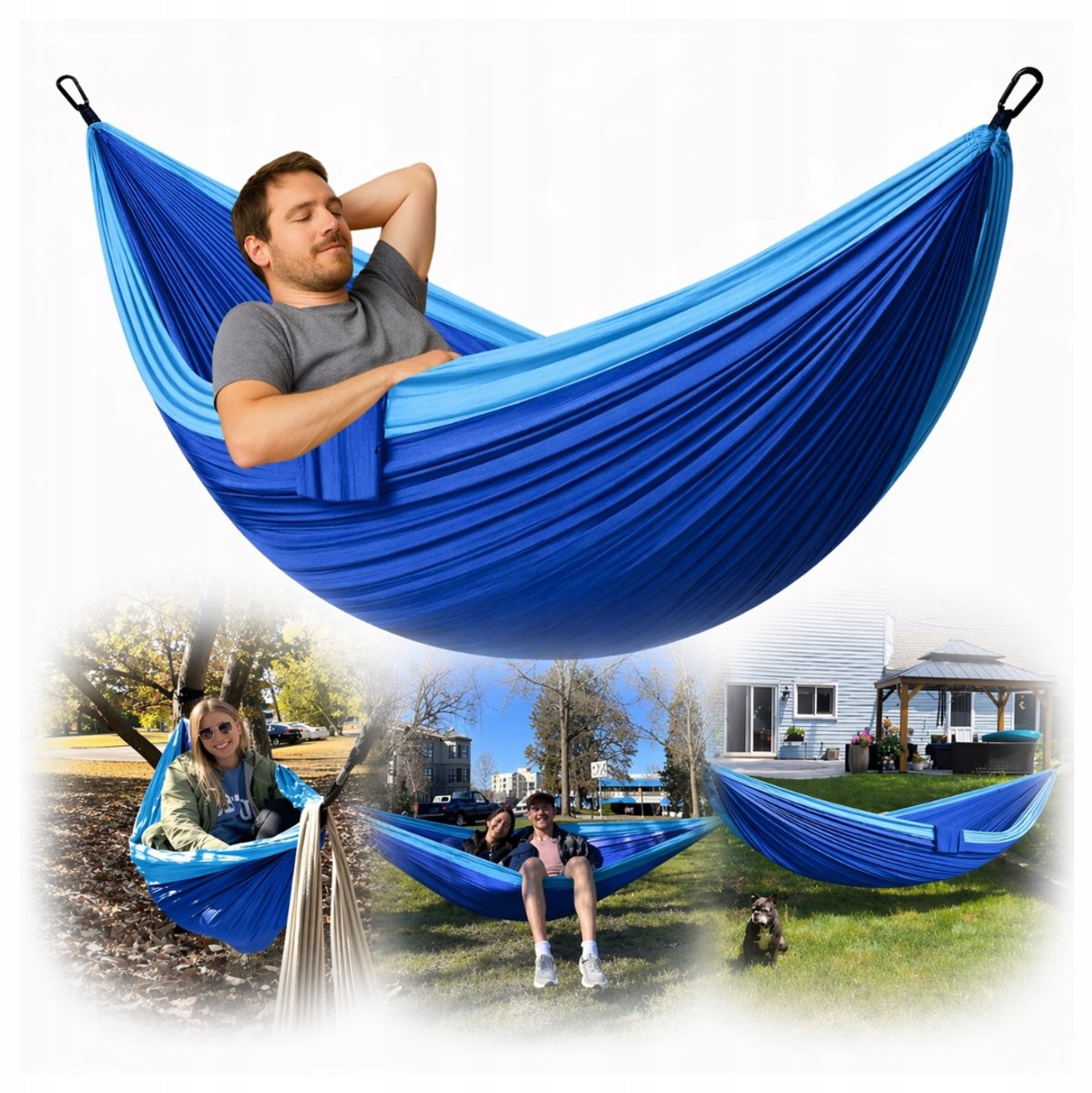 Dubbele Hamak 300x200cm - Ultralicht & Draagbaar voor Buiten
