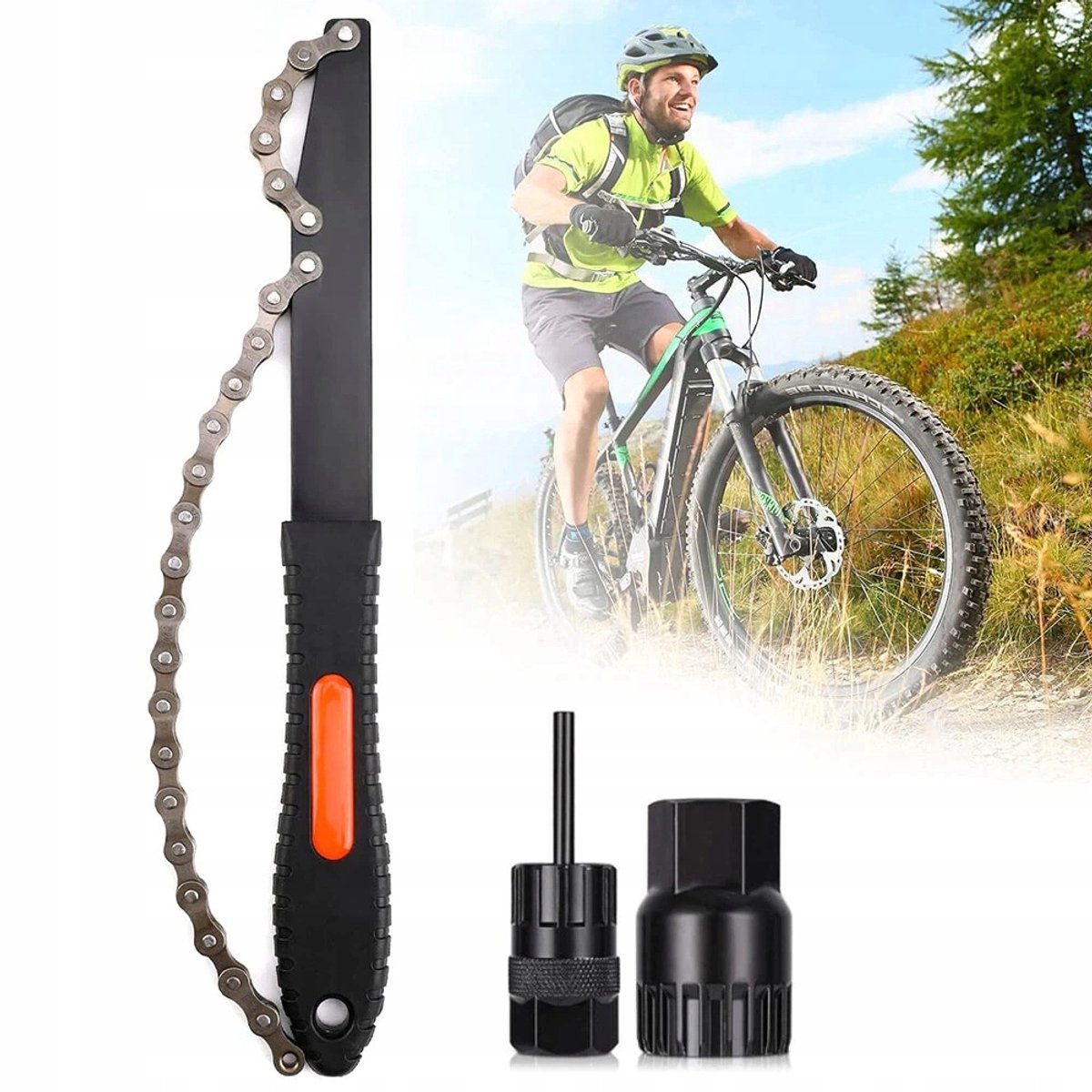 Fietsgereedschapset: Kettingtrekker, Cassette Afnemer & Trapas Gereedschap