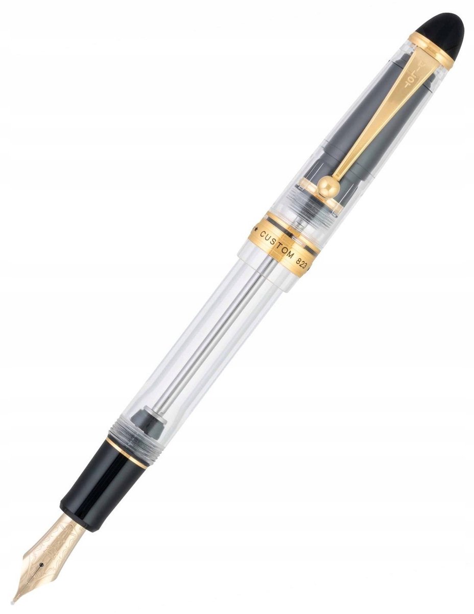 Pilot Custom 823 Vulpen Transparant - Gouden Penpunt M