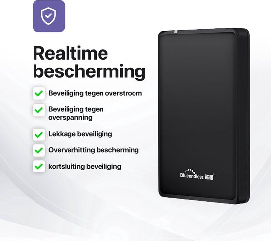 Voltano 500 GB Compacte Externe Harde Schijf - Windows - Zwart - USB 3.0 van voltano — afbeelding 2