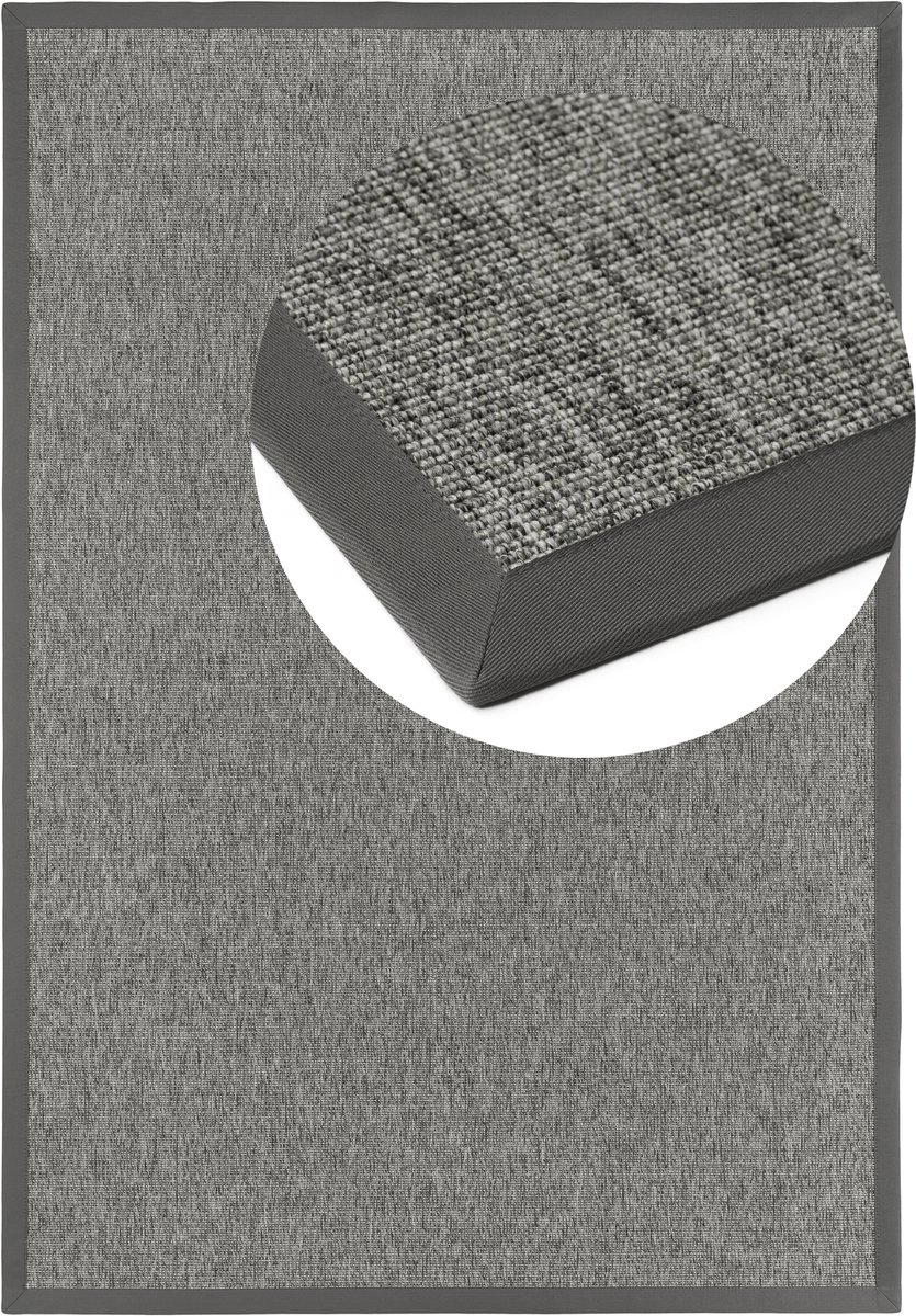 Vloerkleed Naturino Basic S2 platina grijs 003 Boucle 80x150cm