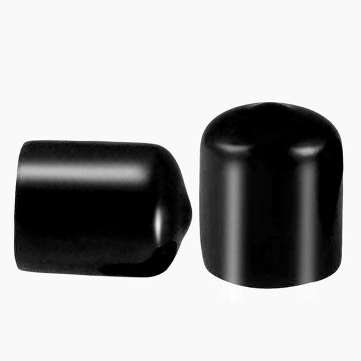 Schroefdraadbeschermers 50 Stuks - PVC-Rubber - Zwarte Draadbeschermers - Flexibel en Geïsoleerd - Afmetingen 20x15mm - Bescherming tegen Schokken - Draadkap