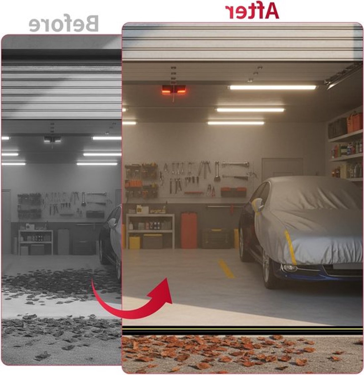 Universele Rubber Dorpel voor Garagedeuren - DIY Dichtstrip, Vloerdichting en Weerbestendig Seal voor Optimale Isolatie