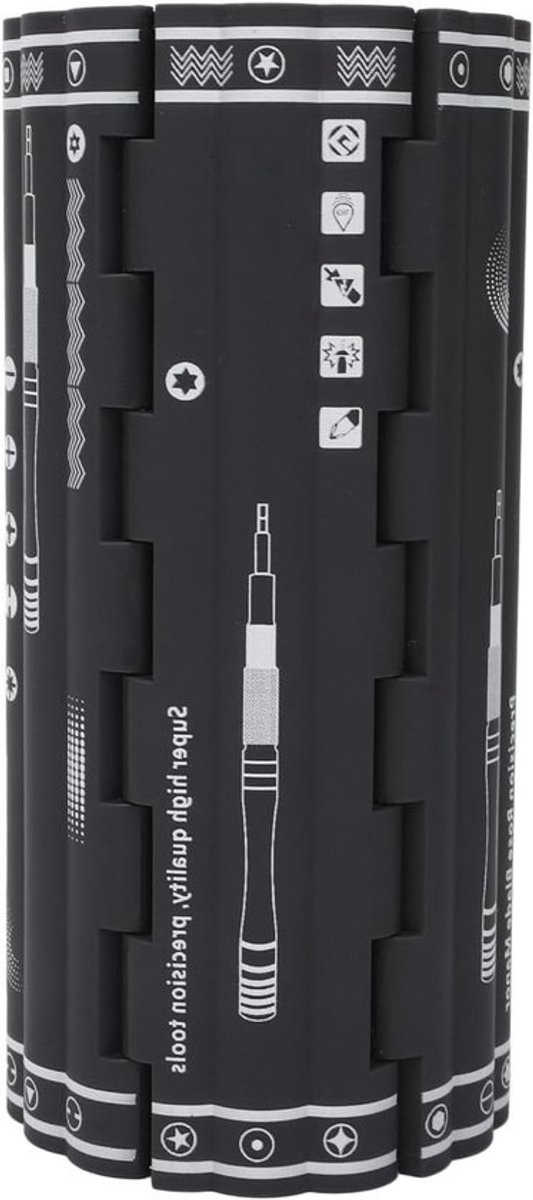 Complete 128-delige Schroevendraaierset met S2 Staal Magnetische Bits, 6 Moersleutels en 4 Functionele Gereedschappen voor PC, Telefoon, Laptop en Horloge Reparatie