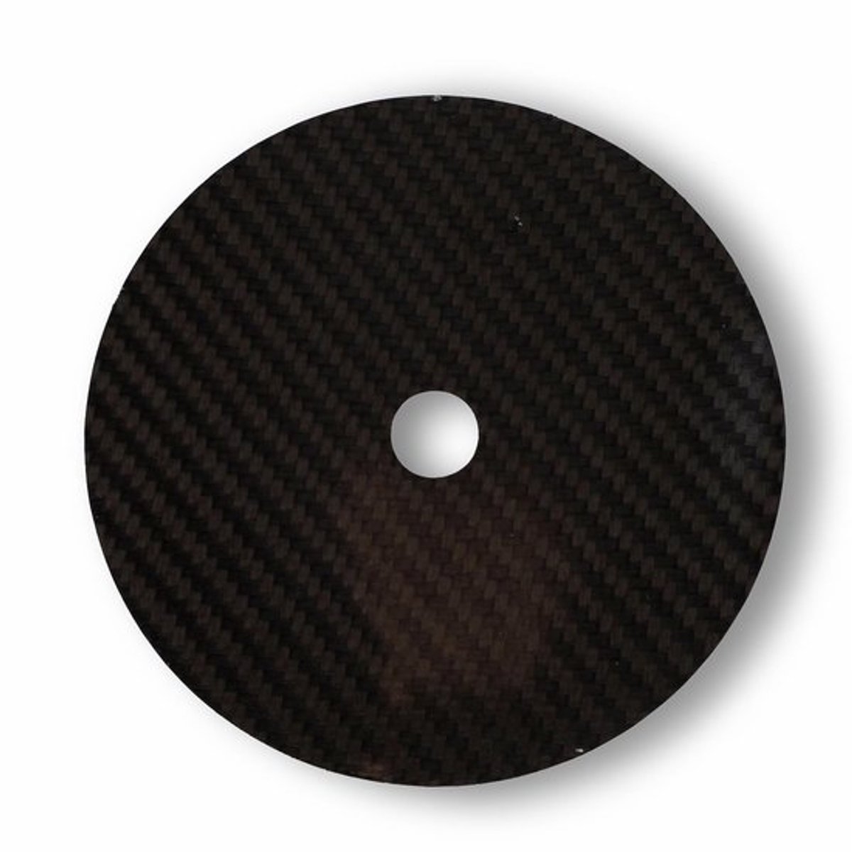 CD-mat Vibratie-absorptie - HIFI CD-mat - koolstofvezel - CD-tuningpad - 0,2 mm dikte - 12 mm centergat - CD-stabilisator