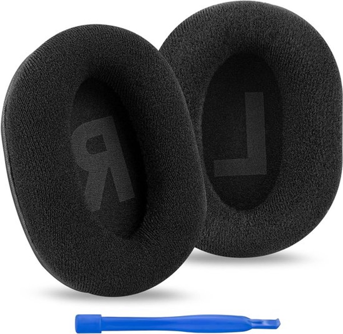 - Vervangende Oorkussens - Compatibel voor Logitech G Pro X - Velours - Zwarte - Headset - Geschikt voor diverse Logitech-modellen - Oorkussens in velours/zwart