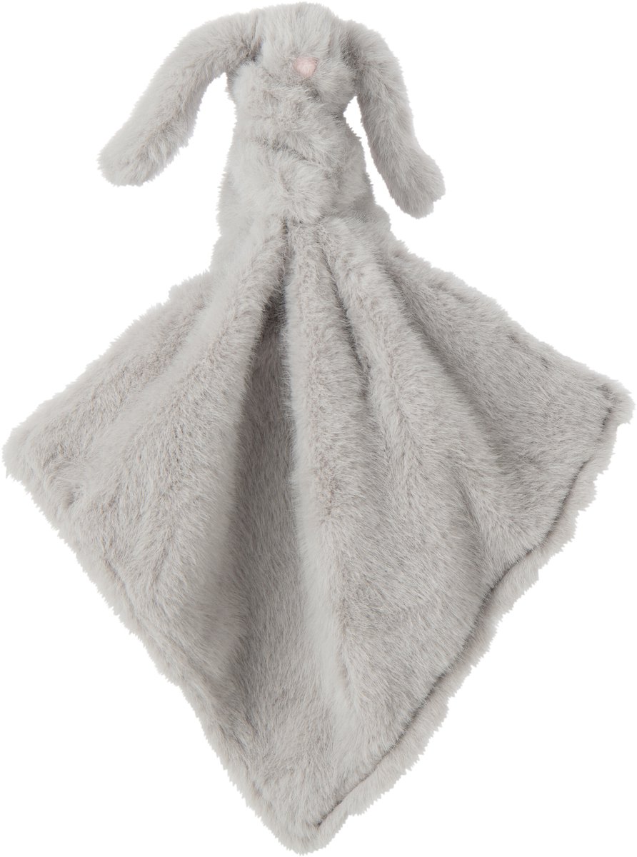 J-Line knuffel Konijn - polyester - lichtgrijs - small