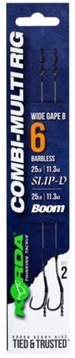 Korda Combi Multi Rig Wide Gape B Barbless - Maat : 6