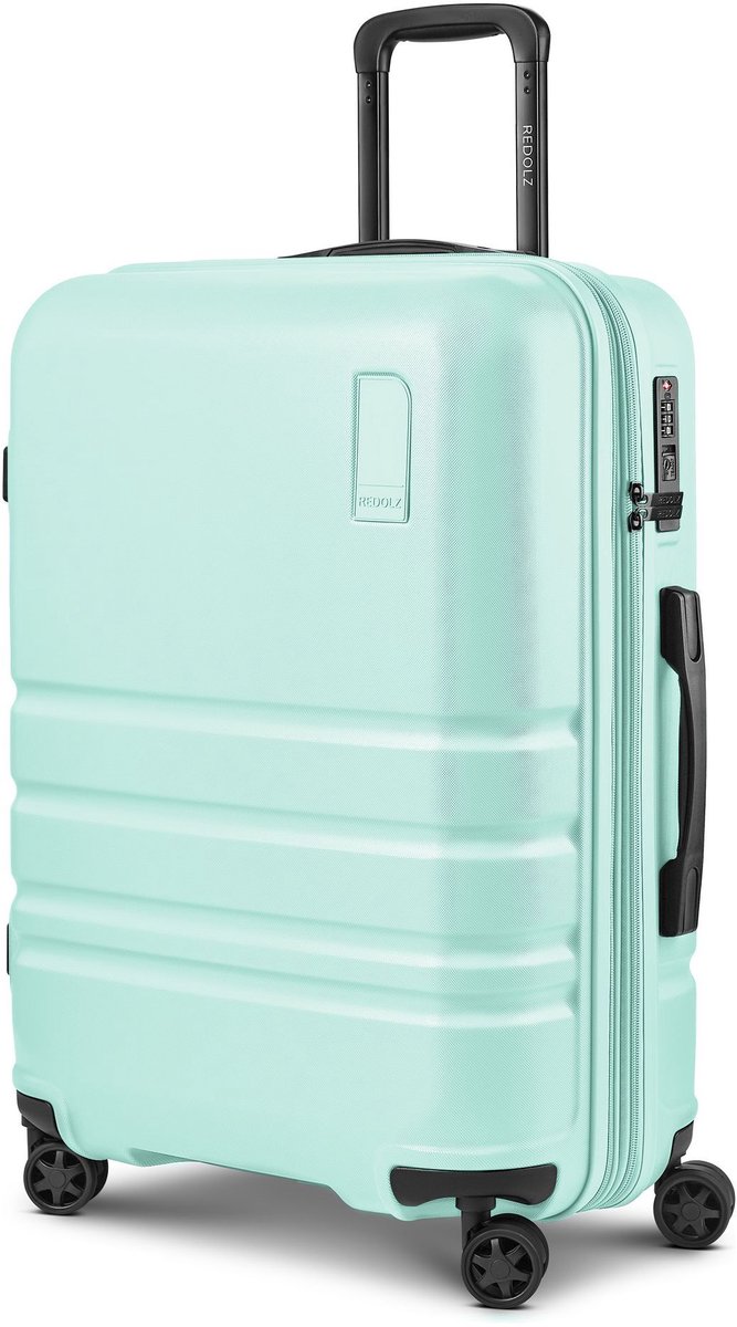 Redolz Pro ABS 4 wielen Trolley 65 cm met uitbreidingsplooi - Harde bagage - TSA slot - mint