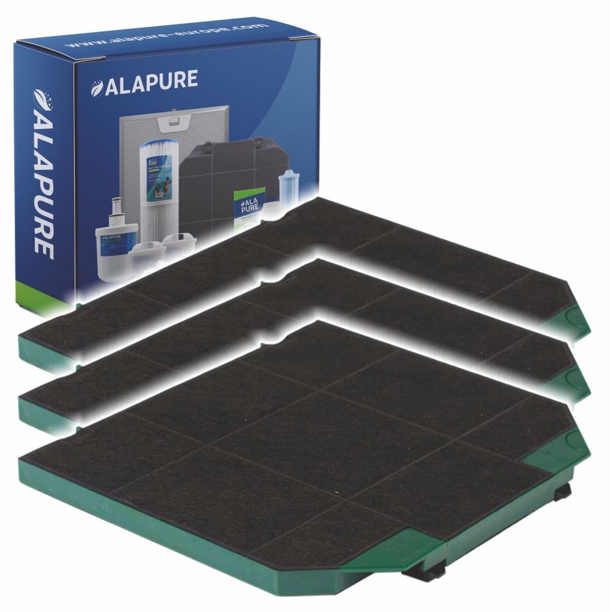 3x Longlife Koolstoffilter voor Faber FLL9 / 112.0185.276