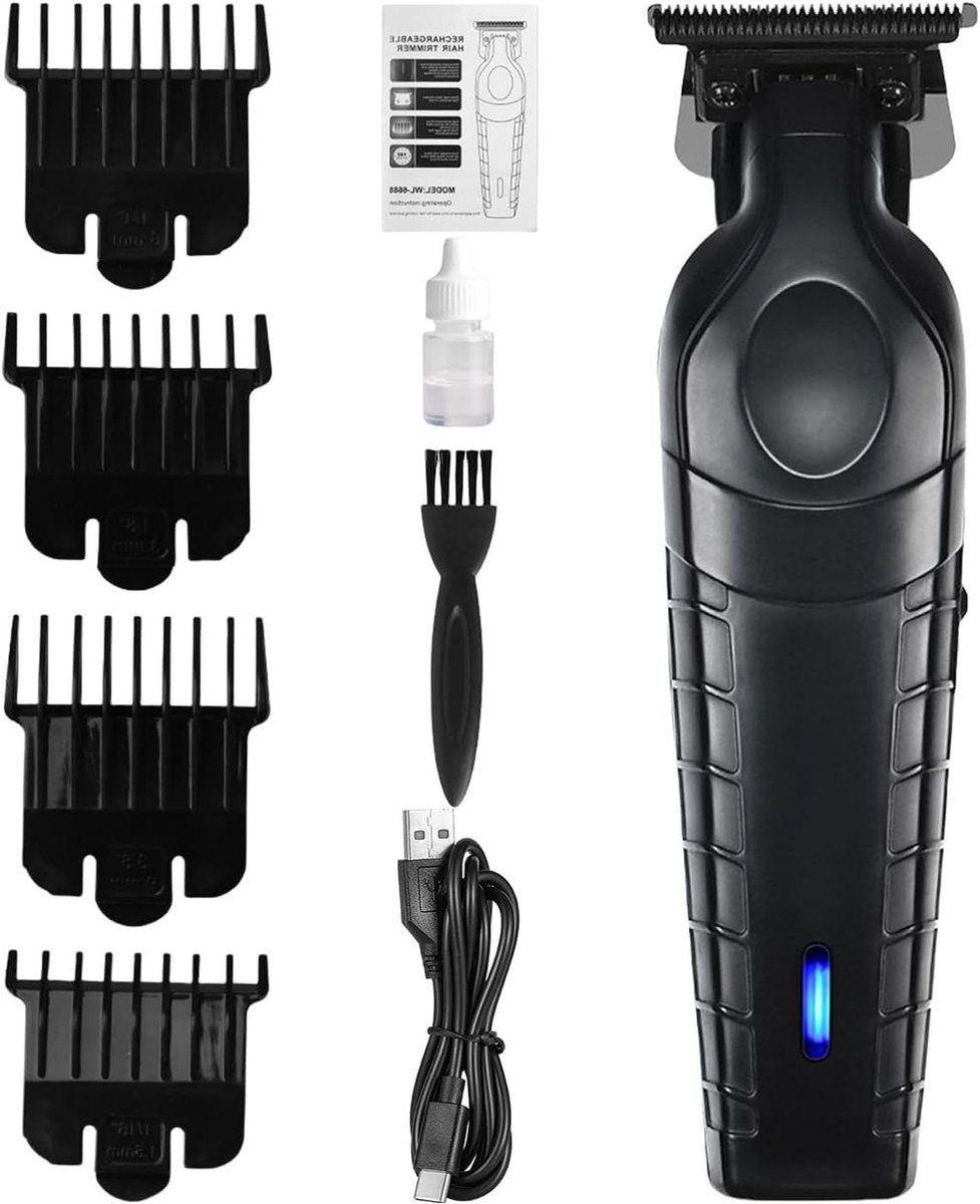 Haar Knipper Set - Baard Trimmer - Persoonlijke Verzorging - Waterdicht Draadloos Ontwerp - 15x4.1 cm - Zwart