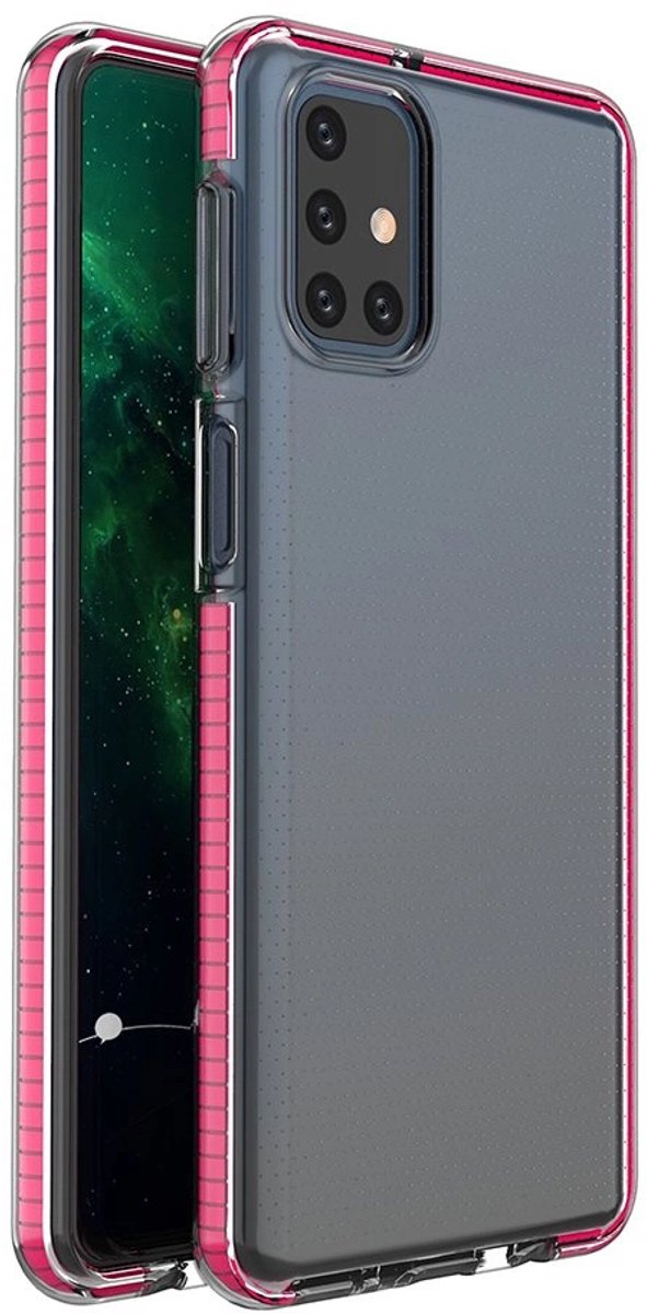Hurtel Spring Case Cover Voor Samsung Galaxy M31S Gel Met Kleurenframe