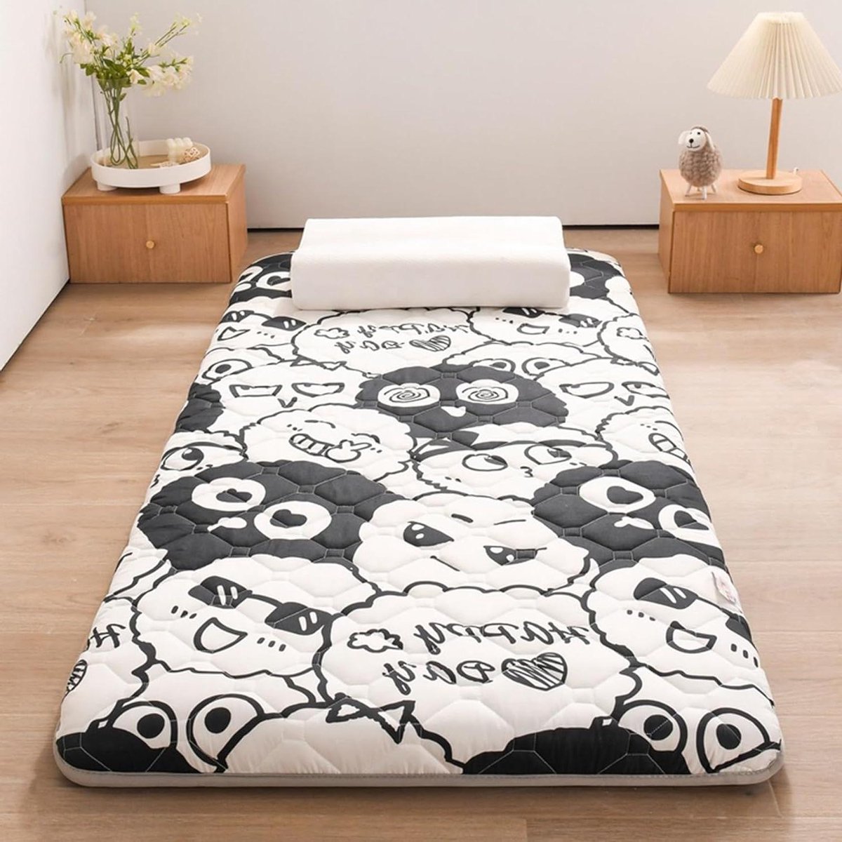 Japanse Futon Matras - Vloerbed Oprolbaar - Comfortabel Slapen - Ergonomisch Ontwerp - 100 x 200 cm - Kleur 05