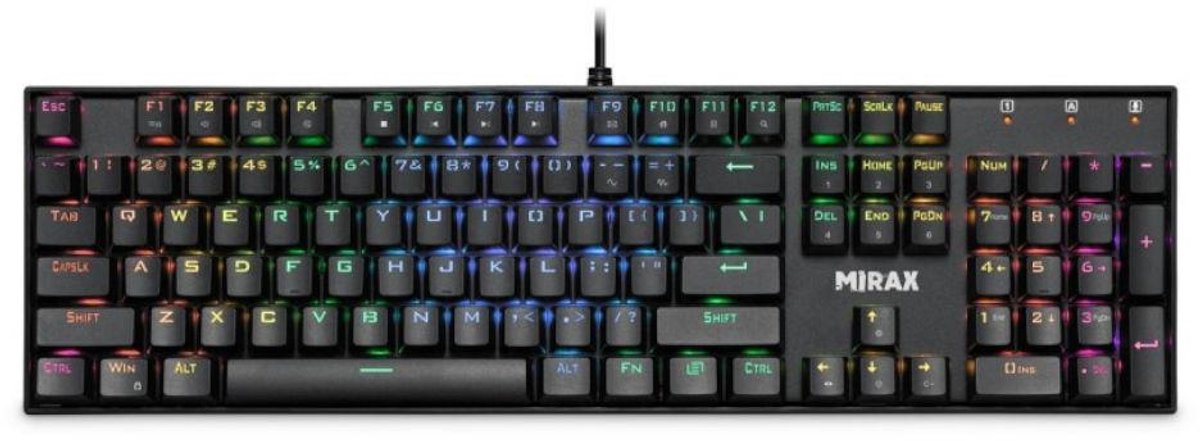 Defender MIRAX GK-352 Serie - Mechanisch Gaming Toetsenbord - RGB Verlichting - Outemu Blue Schakelaars