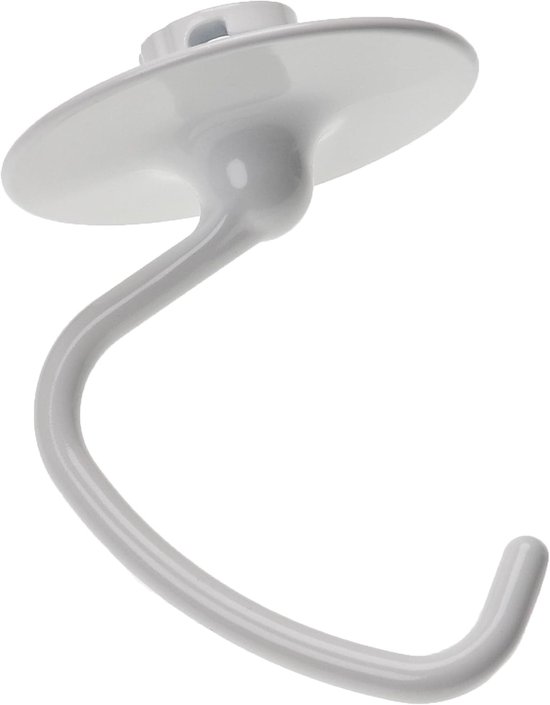 Kneedhaak Keukenmachine - Roerhaak Deegmixer - Zwaar Deeg Kneden - Antiaanbak Polyamide Coating - 145 x 12 cm - Wit van Merkloos — afbeelding 4