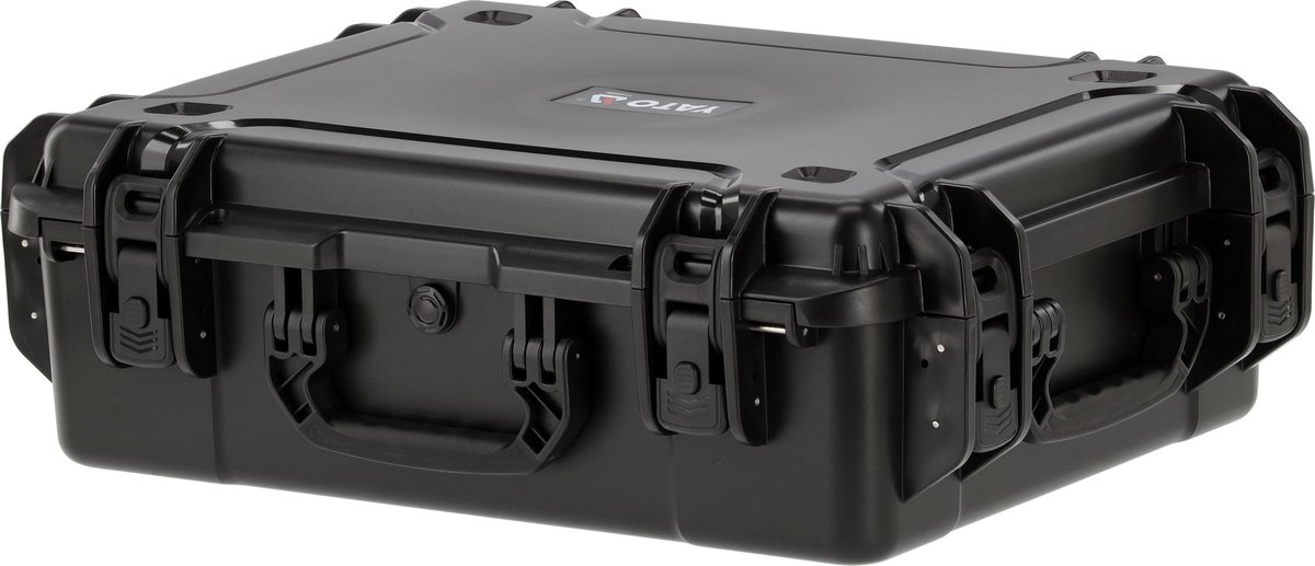 YATO YT-088990 Hermetische Koffer op Wielen – Waterdicht IP67 – 677 x 535 x 364 mm – Transportkoffer met Telescopische Handgreep, Plukschuim (PU) & Drukventiel