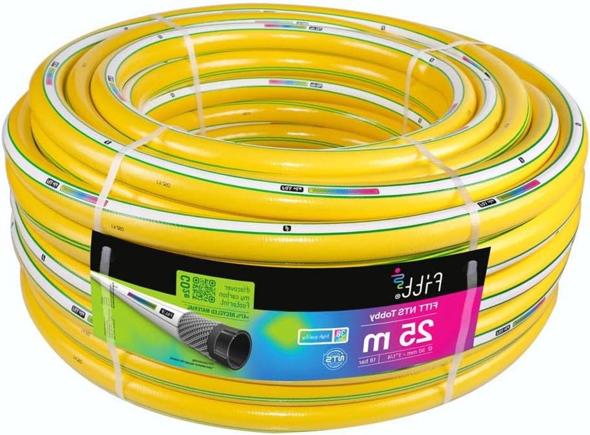 Tuinslang - Bevestigingsslang - Tuin Besproeien - Knoopvrij - 25 meter - Geel