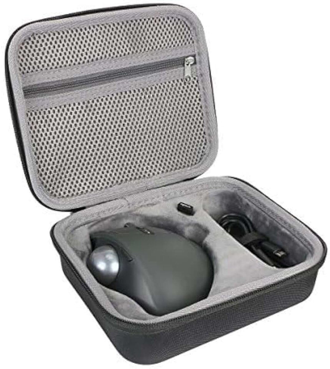 Co2CREA Harde reishoes voor Logitech MX Ergo/Logitech Ergo M575 Trackball draadloze muis met scroll (alleen doos)
