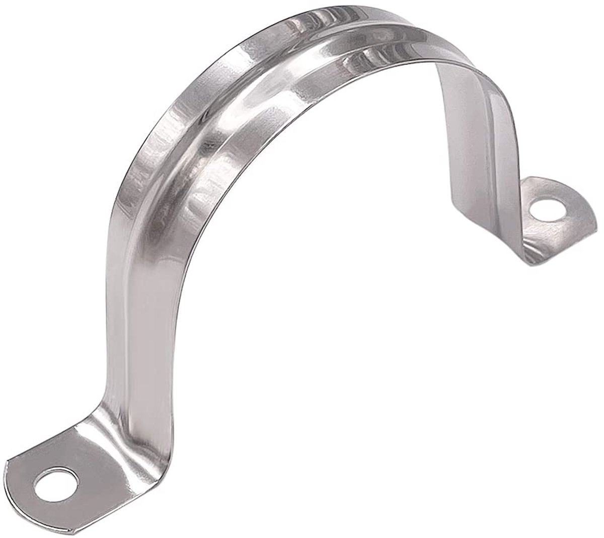 Slangklem Gereedschap - 25 stuks 10 mm Zadel Clip Pijp Bevestiger Klemmen Pijpklemmen Houder Metalen Bandklemmen Buisband Met Twee Gaten Buis Buisbuis Vast Pijpenrek