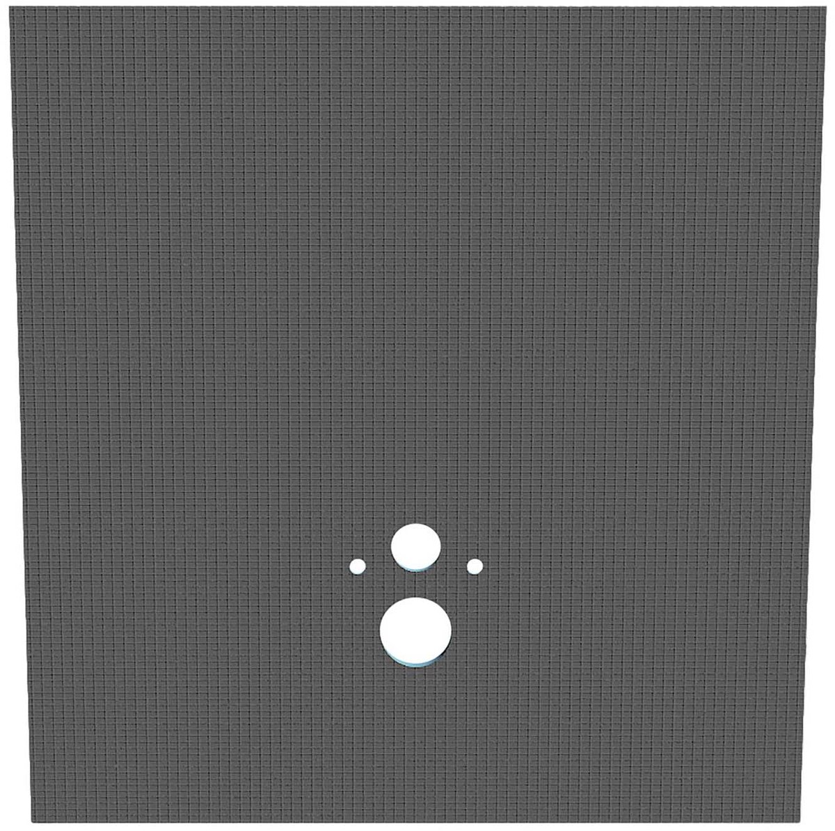Bouw- en isolatieplaat hangtoilet – waterdicht – XPS – 1200x1300x20 mm – grijs