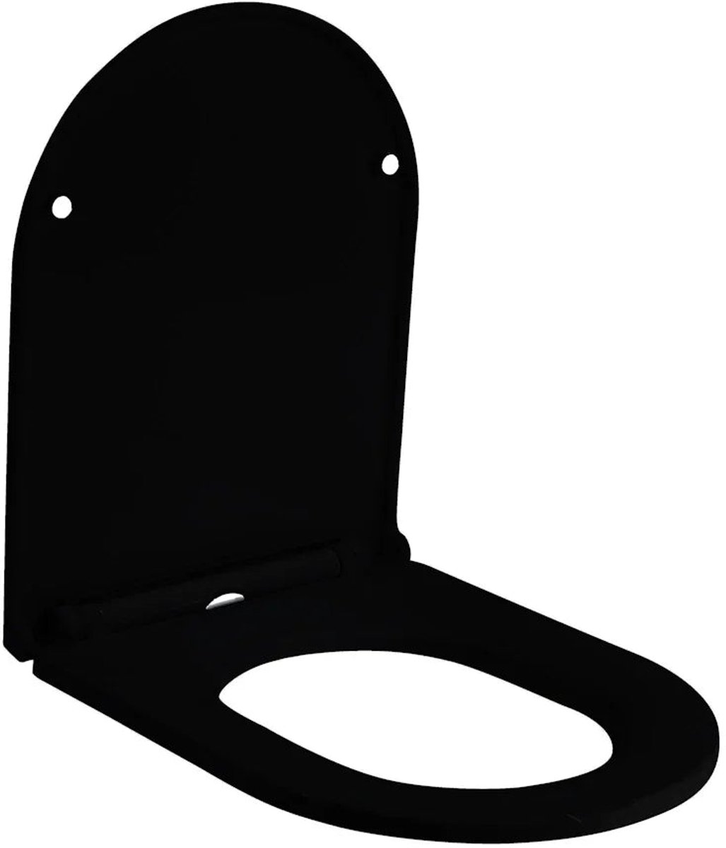 DutchLine Toiletbril - Softclose Quick Release - Mat Zwart