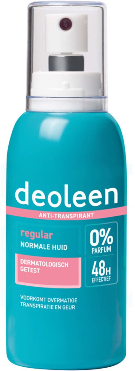 Bol.com Deoleen Deodorant Regular Pompspray Anti-Transpirant - 3 x 75 ml - Voordeelverpakking aanbieding