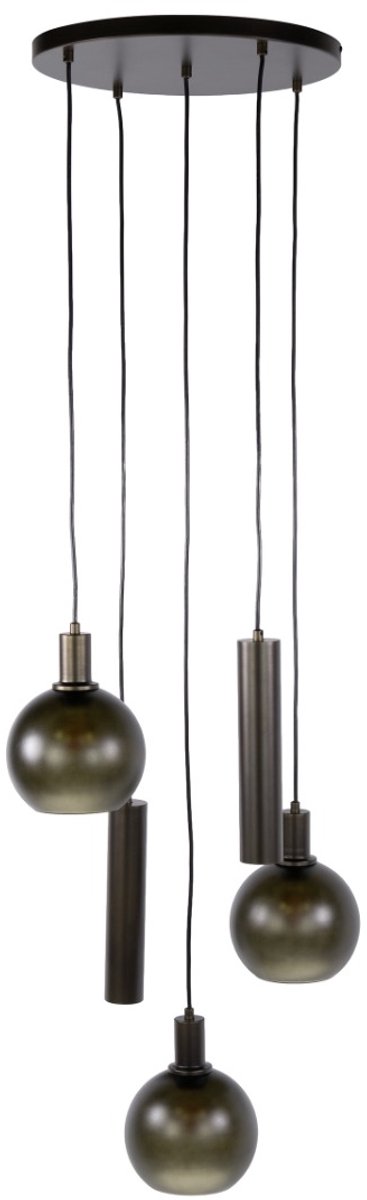 AnLi Style Hanglamp Sfera Tricolore getrapt 5L Bruin