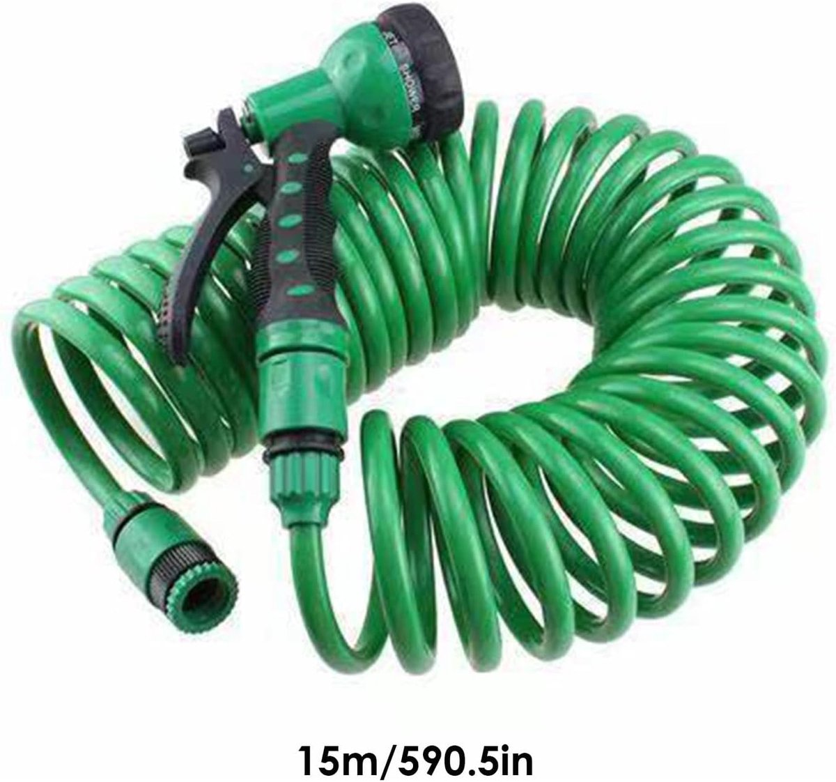 Tuinslang - Flexibele slang - Tuin besproeien - 7 sproeipatronen - 15 meter - Groen – foto 7