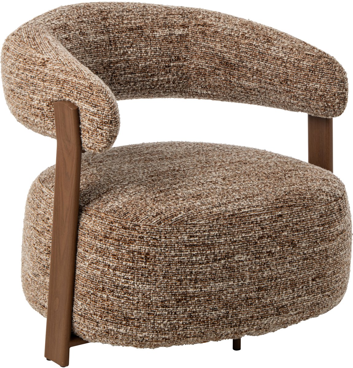 J-Line Fauteuil - schuim - bruin