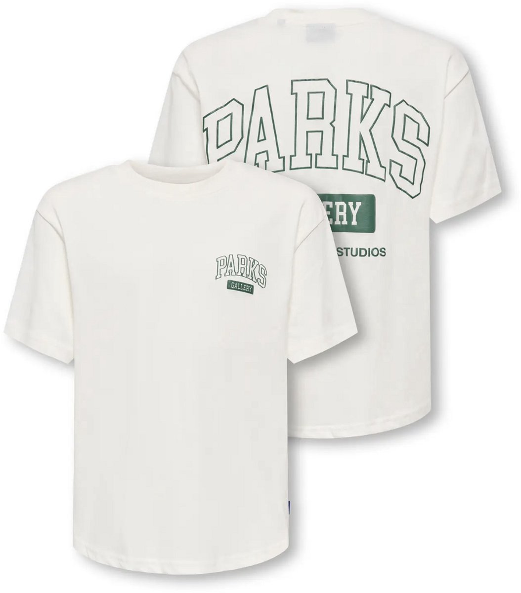 Only & Sons - T-shirt - OSJPARKS - Cloud Dancer - Maat 134/140