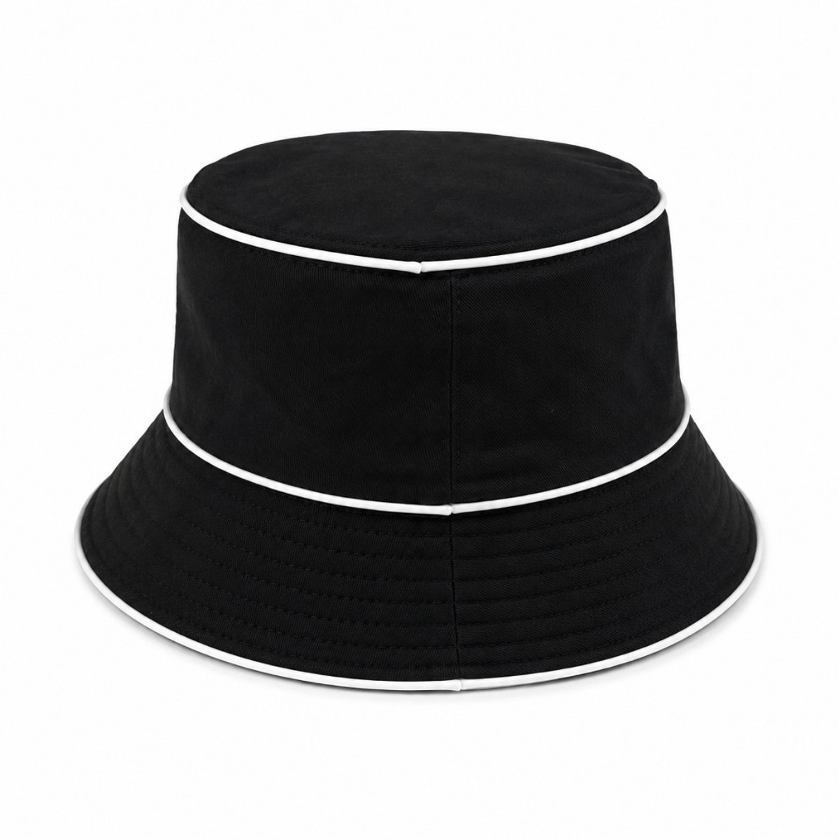 Doppler LED Bucket Hat – Lichtgevende Vissershoed – EL Wire – Festival, Carnaval & Halloween – Zwart / Wit