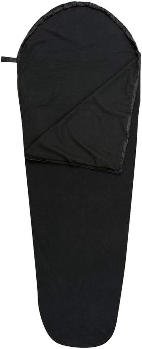 Slaapzak Voering - Reis Laken - Kamperen en Reizen - Extra Warmte - 215 x 80 cm - Zwart