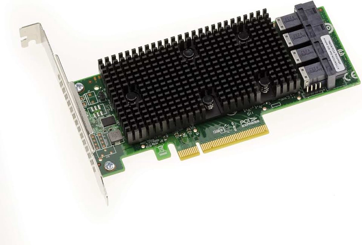 PCIe 3.1 SAS + SATA + NVMe 12GB 16-poorts interne controllerkaart. OEM-model 9400-16i | SAS SATA NVMe controller 16 poorten OEM LSI 9400 16i