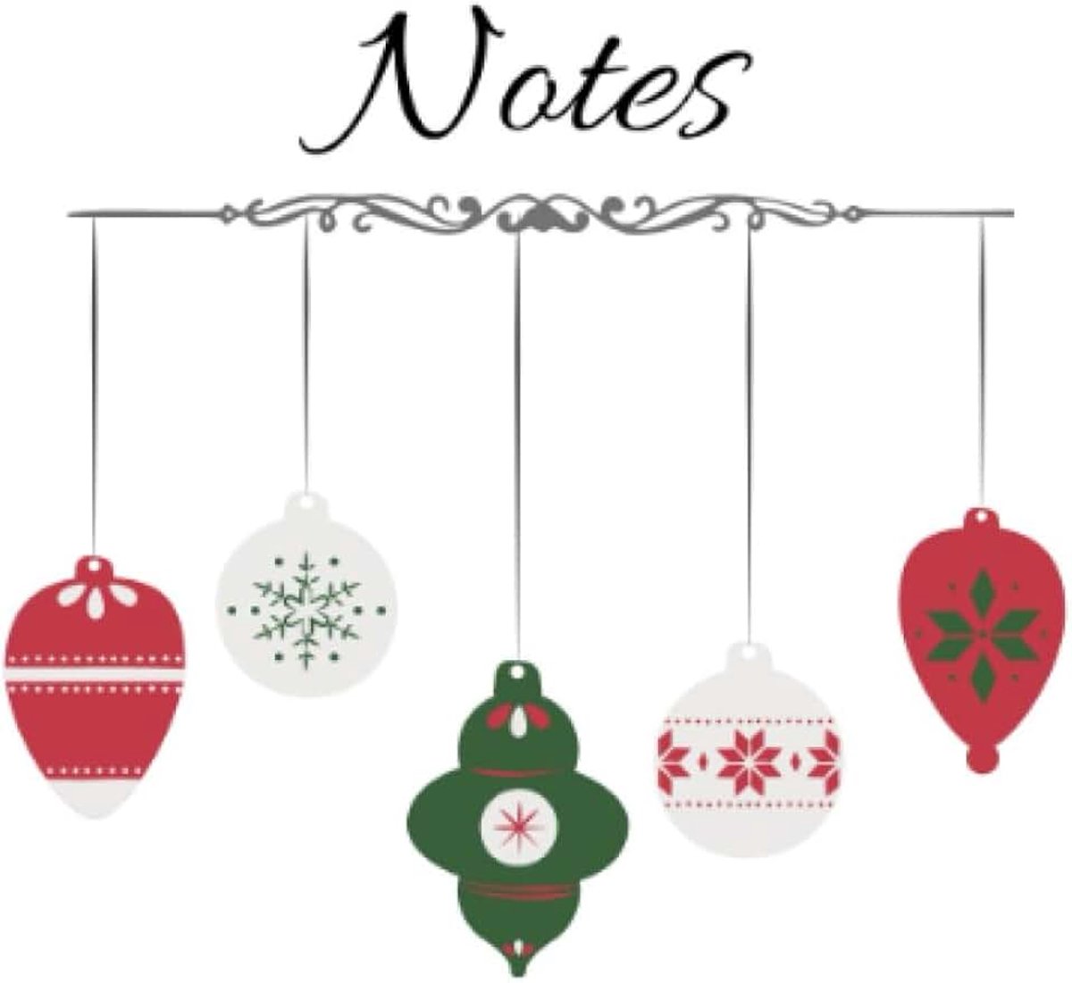 Ornament Dangle Journal Notebook