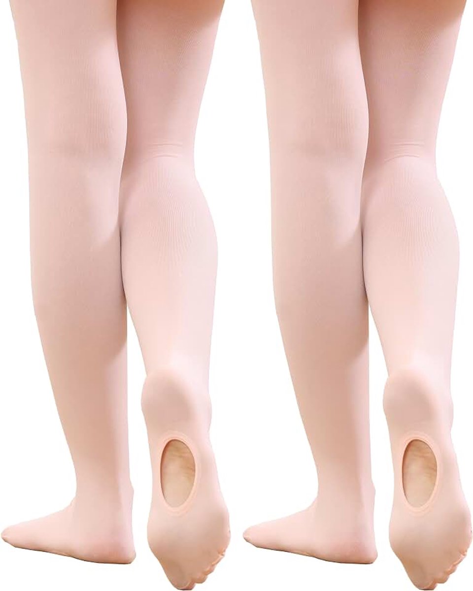 Danspanty's voor Meisjes, Ultra Zachte Overgangspanty's, 1/2 paar Danssokken voor Balletschool en Gymnastiek
