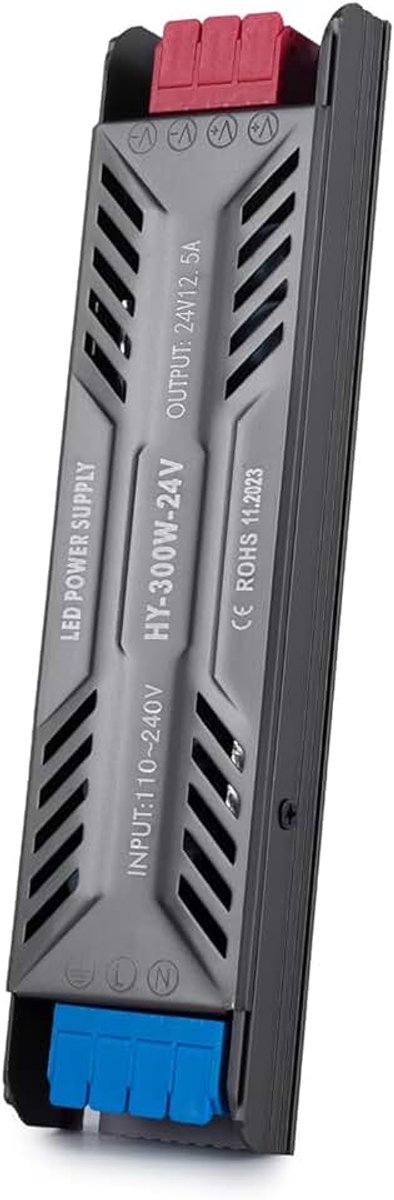 Transformator 24V 300W, BRIMETI 230V AC naar 24V DC Voeding 12.5A LED Driver Stuurprogramma Laagspanningstransformator Slanke Strip Voeding Constante Spanning Adapter