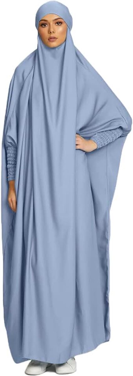 Moslim dames gebedkleding voor vrouwen hijab jurk gebed jilbab kleding voor moslimjurken dames lange mouwen burka volledig lichaam dames bidden niqab robe