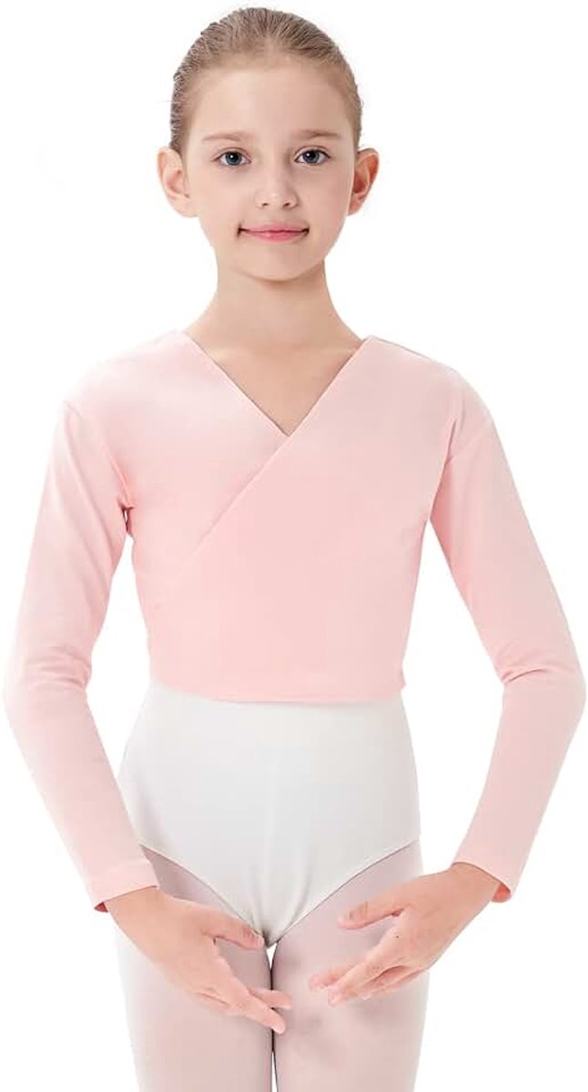 Balletjack voor meisjes, lange mouwen, gymnastiek, dans, balletjack, katoen, gebreide jas voor meisjes en dames